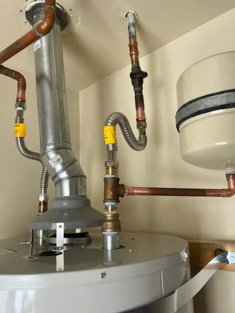 Water heater installation and plumbing repair in Airport-Pines Road